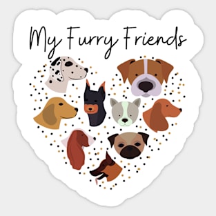 My Furry Friends Sticker